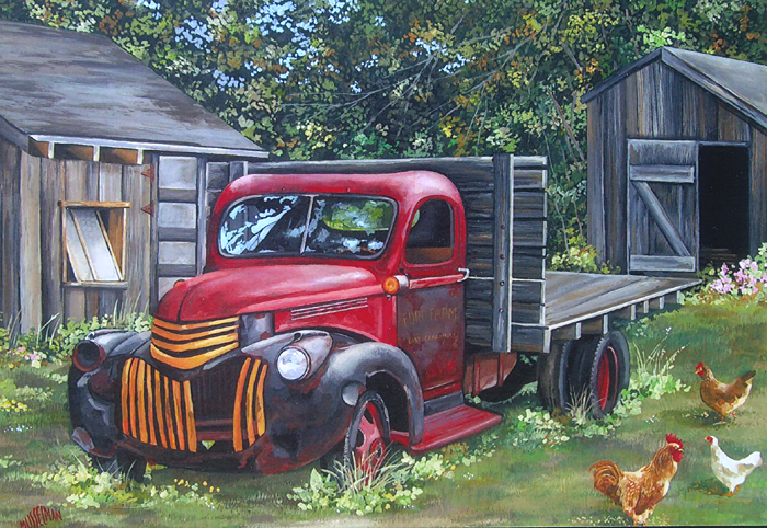 Bub's Truck #2   (18 x 24)