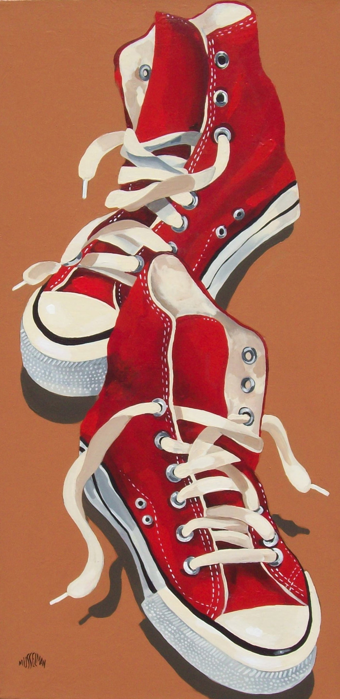 Red Chucks   (30 x 15)